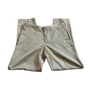 Perry Ellis Portfolio Mens Dress Pants Tan Size 34x32 Modern Fit Tapered Leg